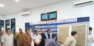 15 Lebih Instansi, BUP dan 2 Pemkab Deklarasi Bersama NLE di Gresik