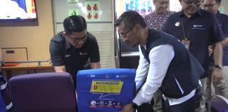 Jasa Raharja Titip Pesan Keselamat Lewat Cover Seat Kapal laut