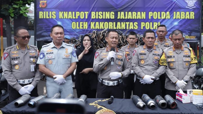 Jasa raharja dan korlantas Jasa Raharja Dukung Korlantas Berantas Knalpot Brong