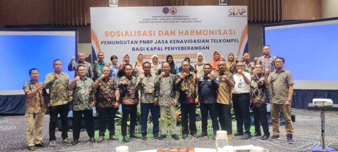 Distrik Navigasi Tanjung Perak Sosialisasi dan Harmonisasi PNBP Jasa Telkompel Kapal Penyeberangan