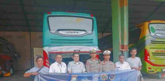 Jasa Raharja Bersama Mitra Gelar Ramp Check Armada Bus Mudik Gratis Jasa Raharja Bersama Mitra Gelar Ramp Check Armada Bus Mudik Gratis