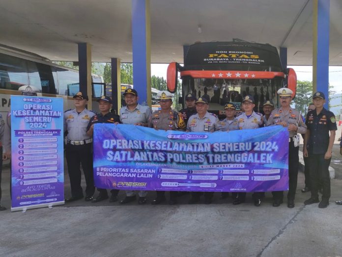 Jasa Raharja Trenggalek Turut Serta Giat Ramp Check Jelang Operasi Ketupat Semeru 2024