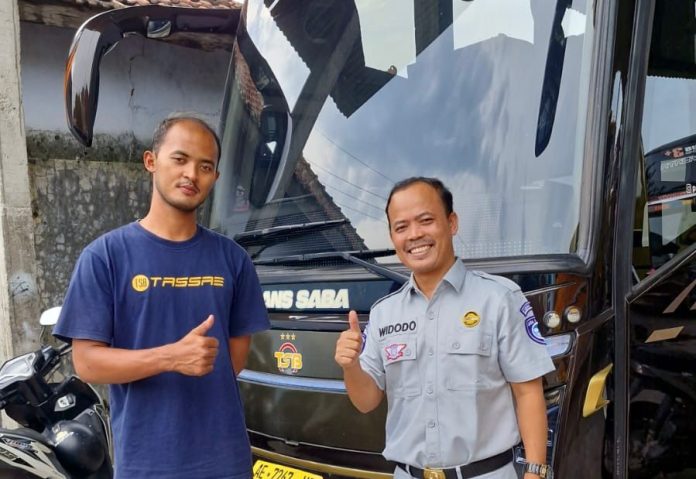 Jasa Raharja Madiun Geber Kunjungi PO Bus Imbau Keselamatan dan Perlindungan Penumpang