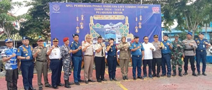 Lewat posko Terpadu Angleb 2024, KSOP Gresik Komitmen Kawal Kelancaran Arus Mudik