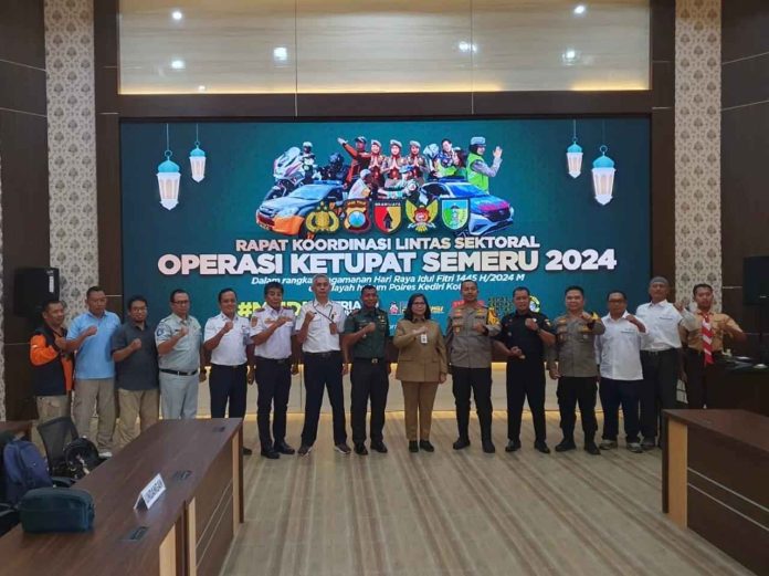 Jasa Raharja Kediri Hadiri Rapat Koordinasi Lintas Sektoral Pengamanan Idul Fitri 1445 H