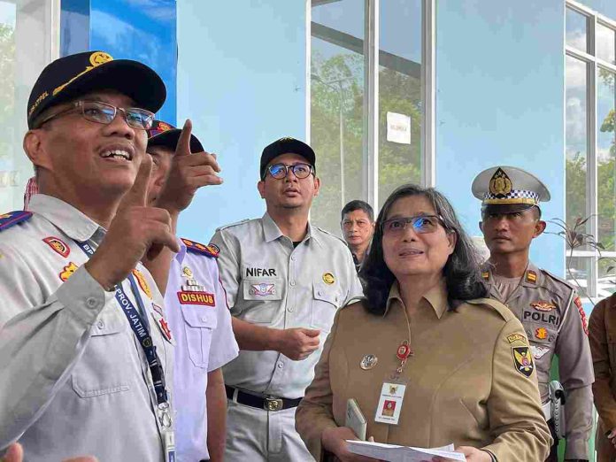 FKLL & Angkutan Jalan Kediri Gelar Ramp Check  Pastikan Kesiapan Armada Bus