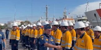 Kadisnav Baru Tanjung Perak Lepas Kapal Negara Giat Aplosing Laut