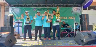 Cara Distrik Navigasi Tanjung Perak Apresiasi Atlet Sabet Tiga Tropy Pekan Olahraga Harhubnas 2024 Korwil UPT Jatim