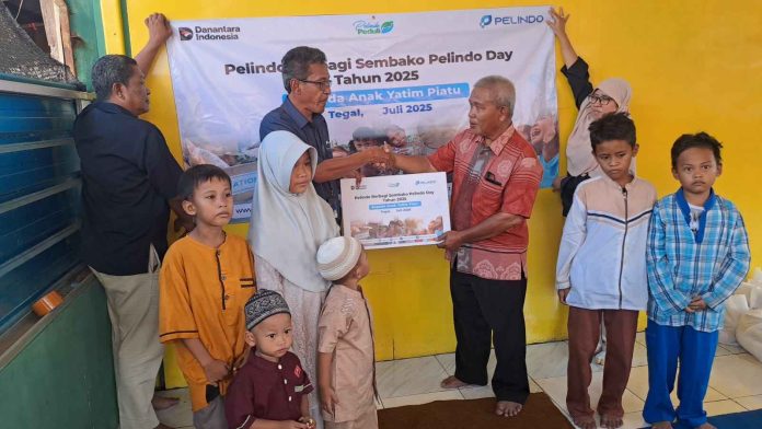 Tak Luput Dari Aksi Pelindo, Yatim Piatu Tegal Terima 100 Paket Sembako Tak Luput Dari Aksi Pelindo, Yatim Piatu Tegal Terima 100 Paket Sembako