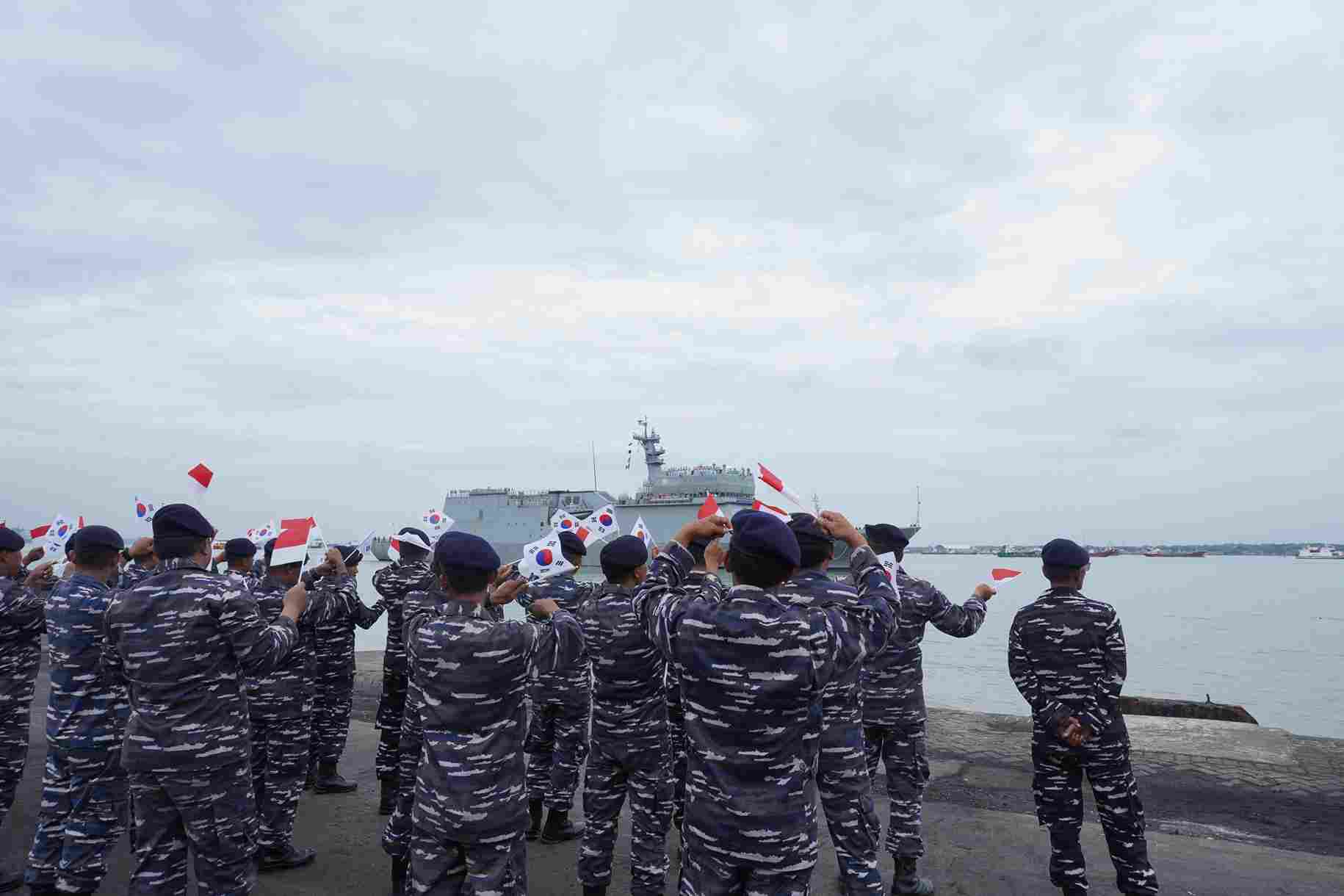 Perkuat Hubungan Kedua Negara Kapal Perang Latih Korsel Sandar di Tanjung Perak